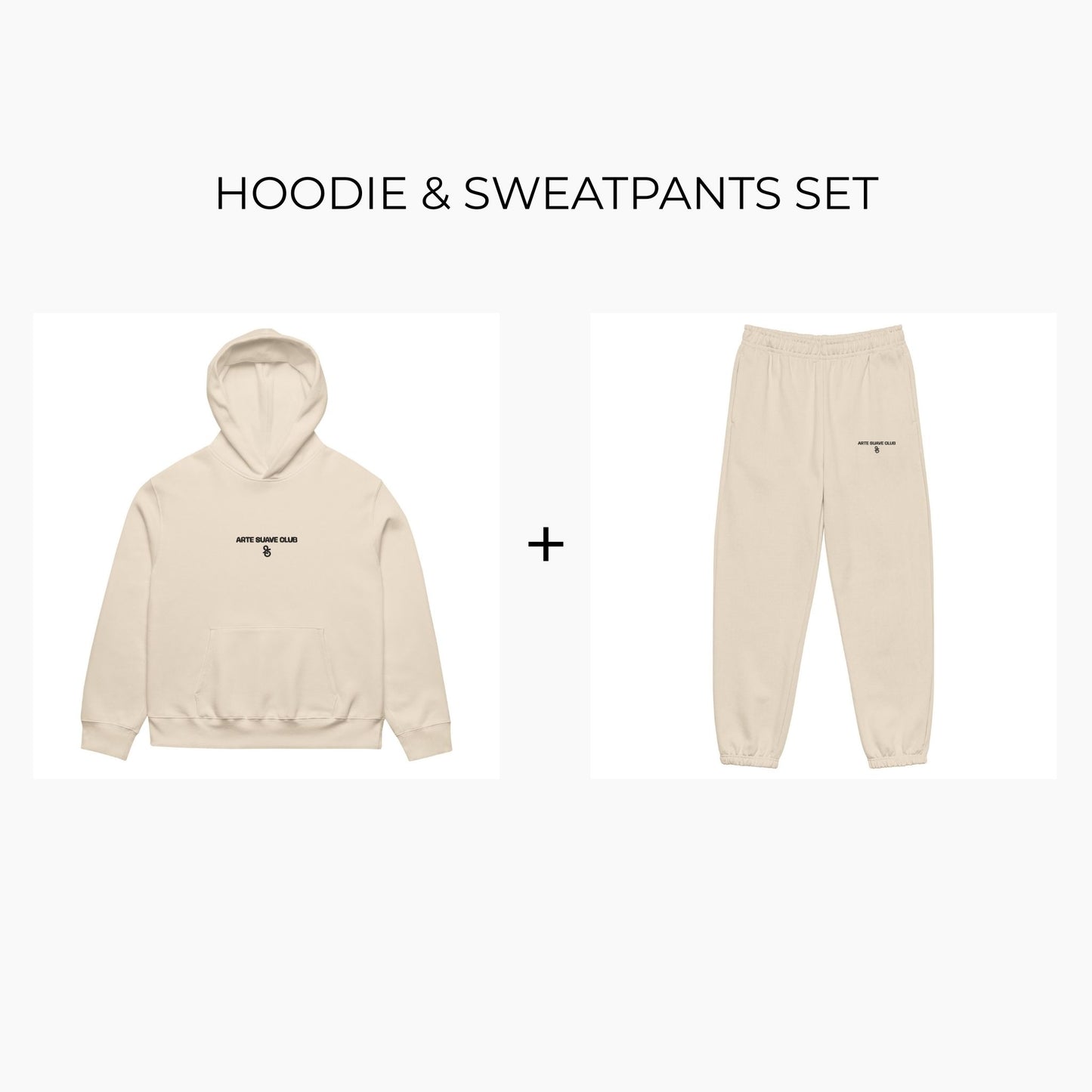Oversized Hoodie & Sweatpants Set ASC 1 - Beige
