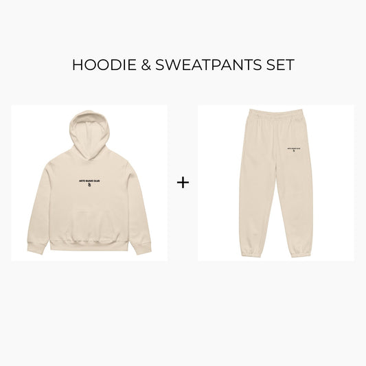 Oversized Hoodie & Sweatpants Set ASC 1 - Beige