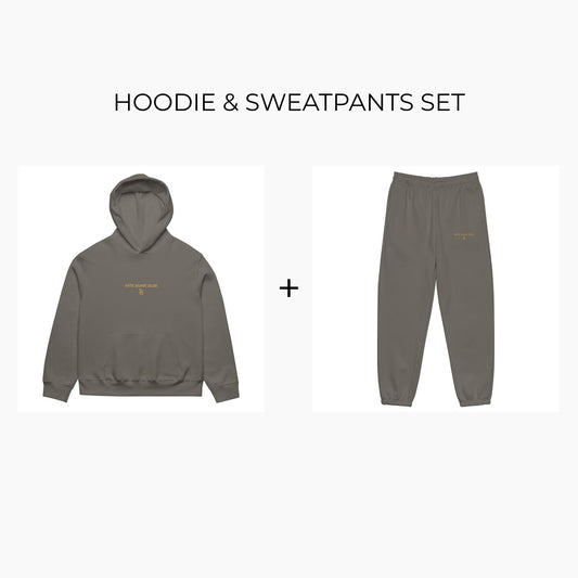 Oversized Hoodie & Sweatpants Set ASC 1 - Dunkelgrau