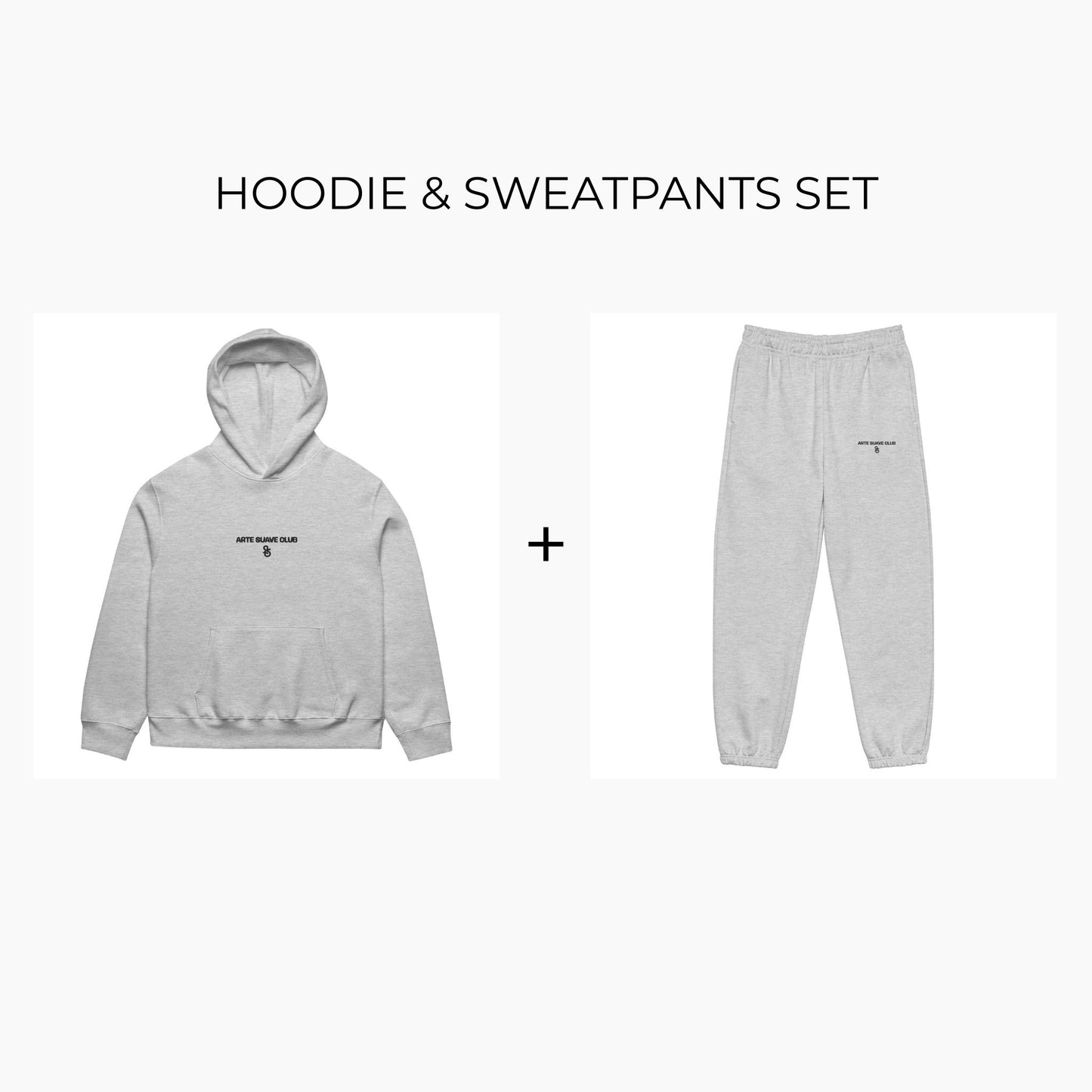 Oversized Hoodie & Sweatpants Set ASC 1 - Light Grey