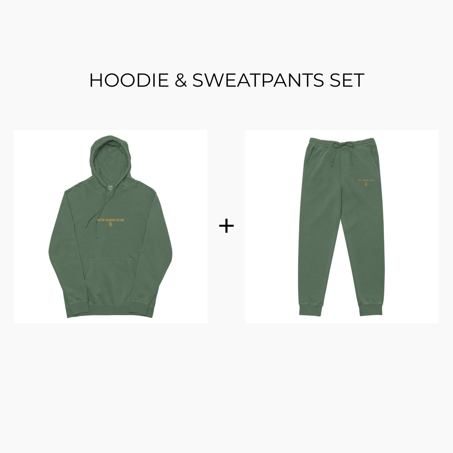Hoodie & Sweatpants Set Arte Suave Club - Alpine Green