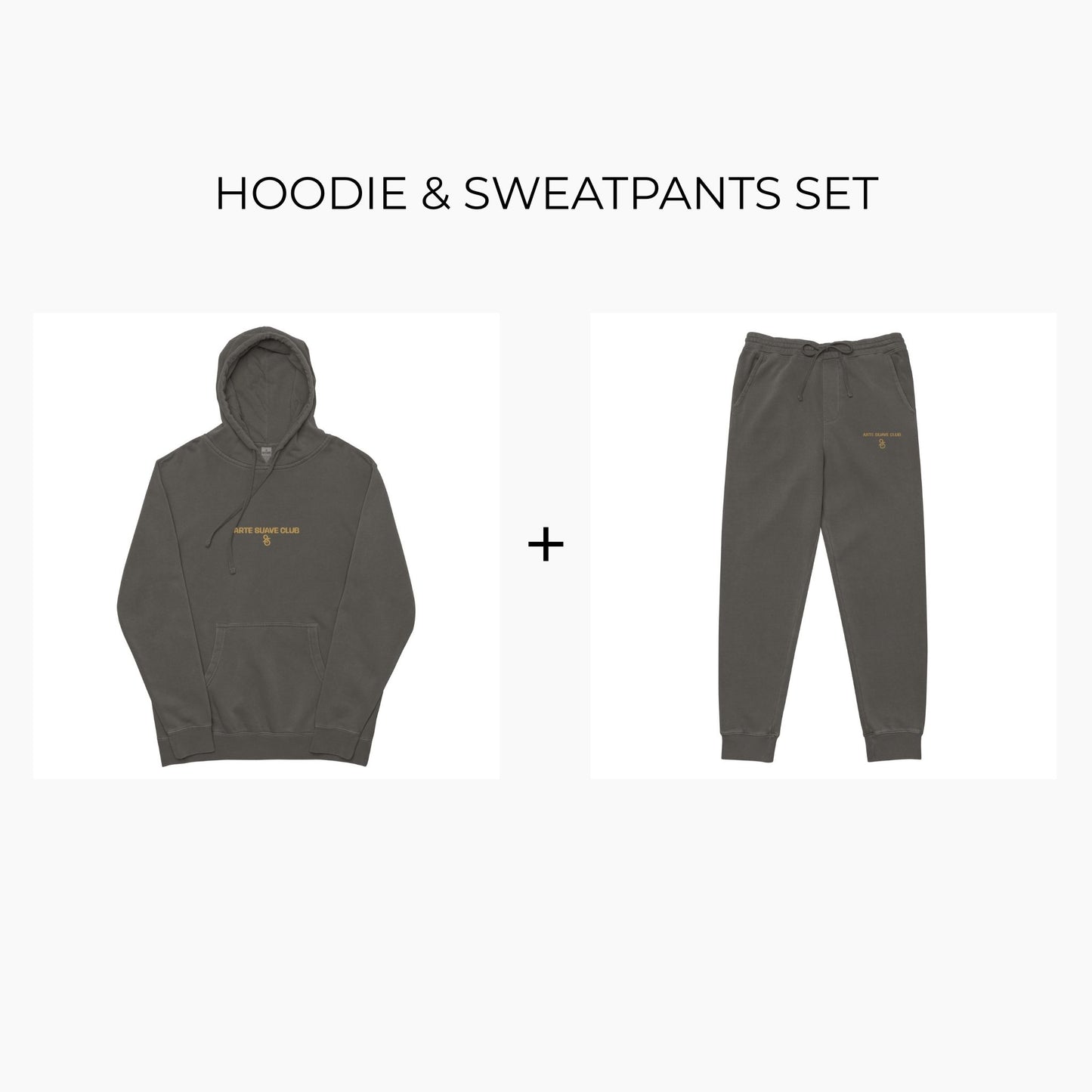 Hoodie & Sweatpants Set Arte Suave Club - Dark Grey
