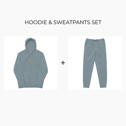 Hoodie & Sweatpants Set Arte Suave Club - Slate Blue