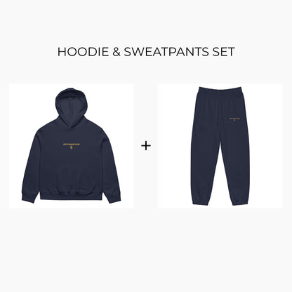 Oversized Hoodie & Sweatpants Set ASC 1 - Navy Blue